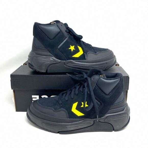 Converse Weapon CX Shoes Women Size Mid Top Black A03230C Sneakers Suede Leather - Picture 3 of 10